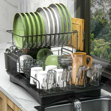 Dish-Drying-Rack-Over-The-Sink